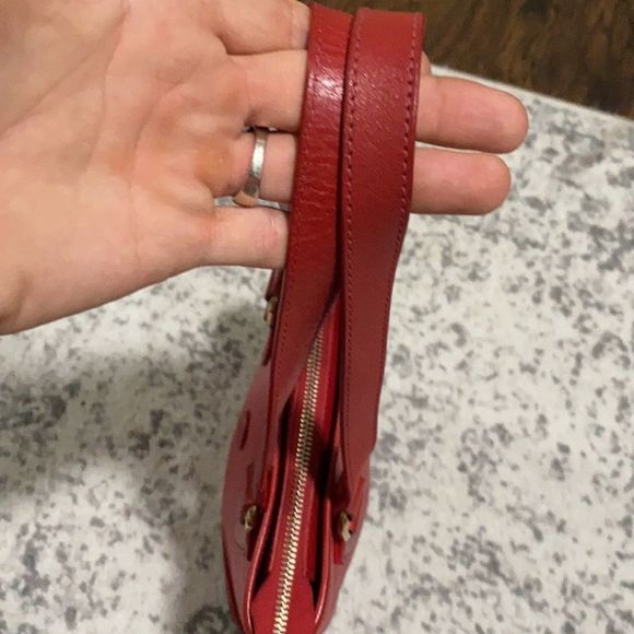 Trussardi purse in GUC red pebbled leather MADE IN ITALY!🇮🇹 #vintage - Picture 7 of 13